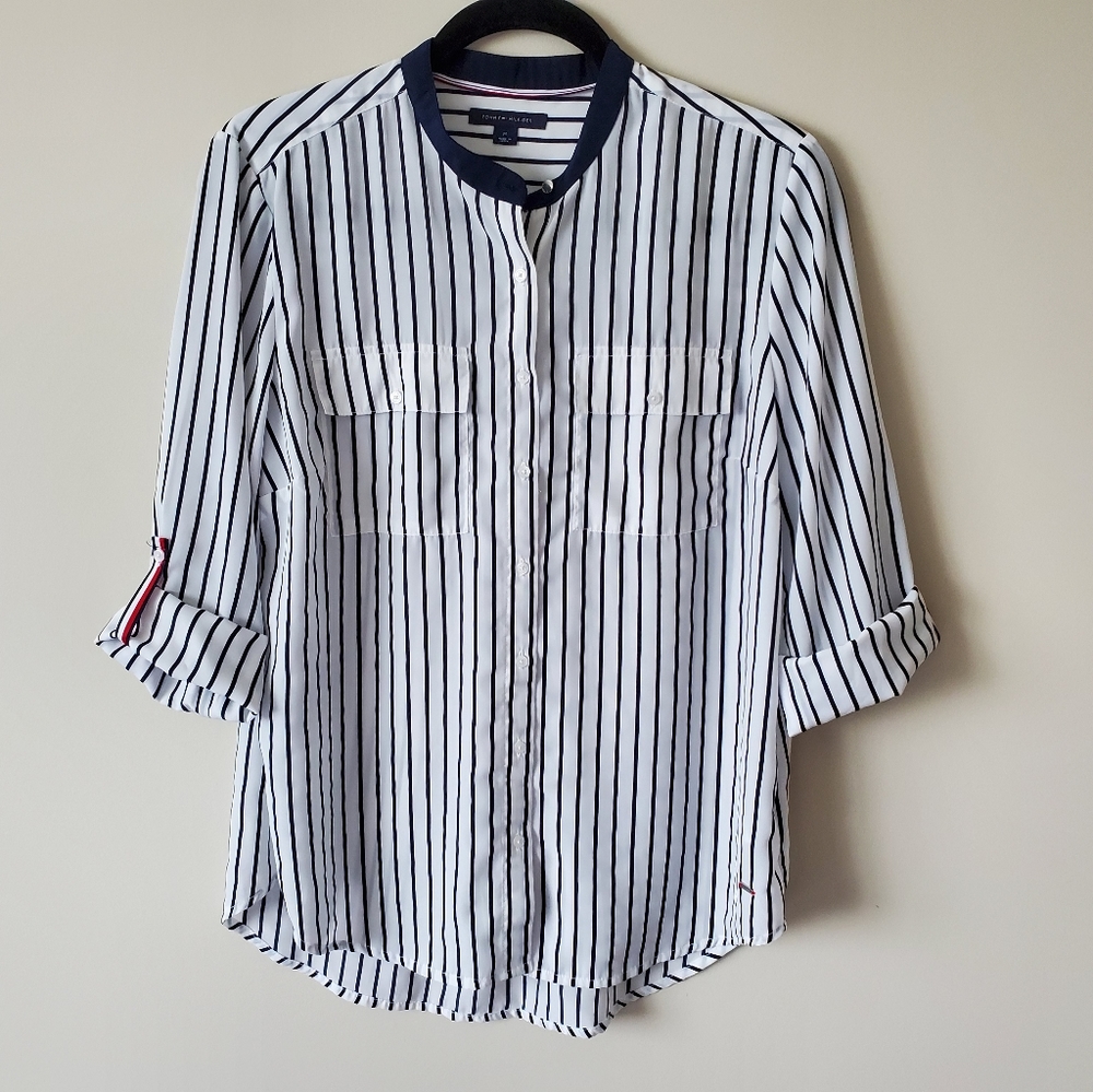 Tommy Hilfiger Women Stripped Top Size M